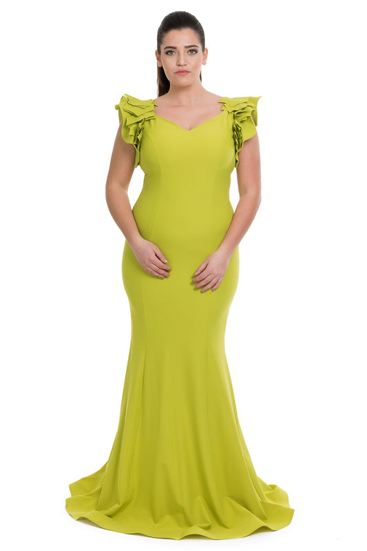 Green Evening dress